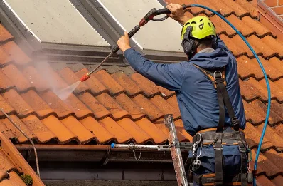 Démoussage et hydrofuge de toiture à Rieumajou